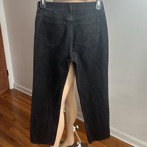 & Other Stories High Rise Straight Leg Jeans Black Size 29 - Picture 5 of 9